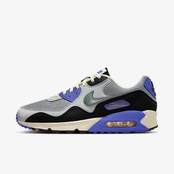 NIKE ID BY YOU AIR MAX 90 GREY SUEDE BLACK WHITE DJ3176 991